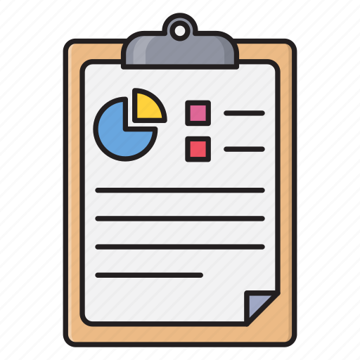 Chart, report, stats, design, clipboard icon - Download on Iconfinder