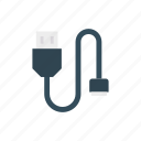 cable, connector, data, usb, wire