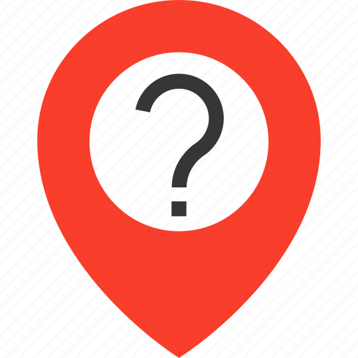 Google, locate, location, mark, question icon - Download on Iconfinder