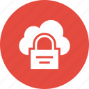cloud, lock, online, security