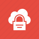 cloud, lock, online, security