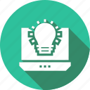 bulb, creativity, idea, laptop, startup 