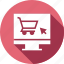 cart, monitor, online, pc, shop, shopping 