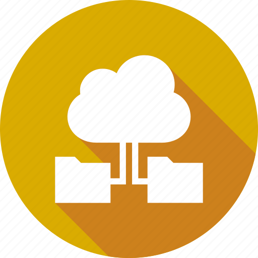 Cloud, computing, data, folders, storage, with icon - Download on Iconfinder