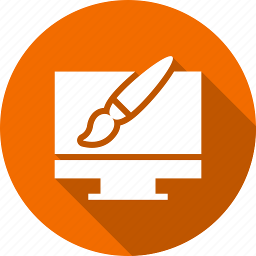 Brush, design, graphic, illustration, monitor, pen icon - Download on Iconfinder