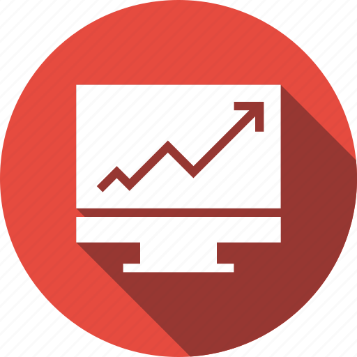 Graph, growth, monitor, presentation icon - Download on Iconfinder