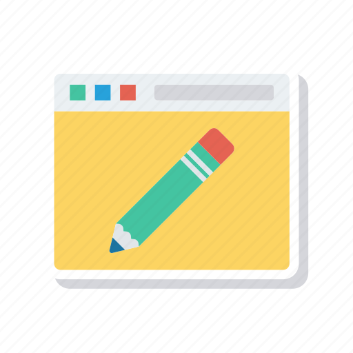 Browser, edit, pen, write icon - Download on Iconfinder