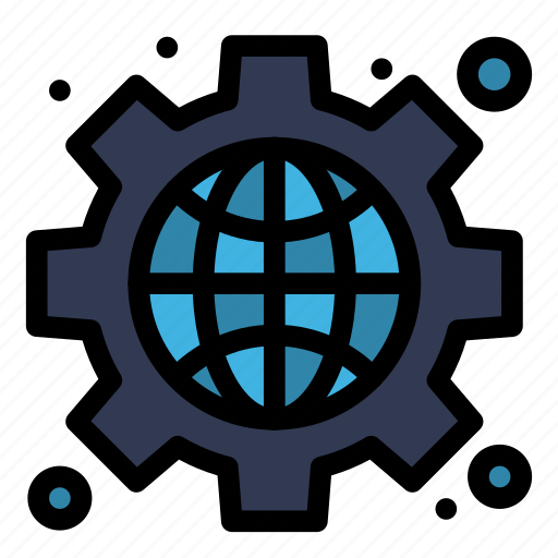 Gear, globe, interface, web icon - Download on Iconfinder