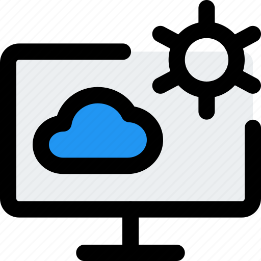 Computer, cloud, setting, web, development icon - Download on Iconfinder