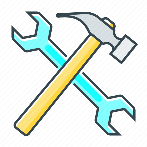 Hammer, repair, tools, wrench, construction, service icon - Download on Iconfinder