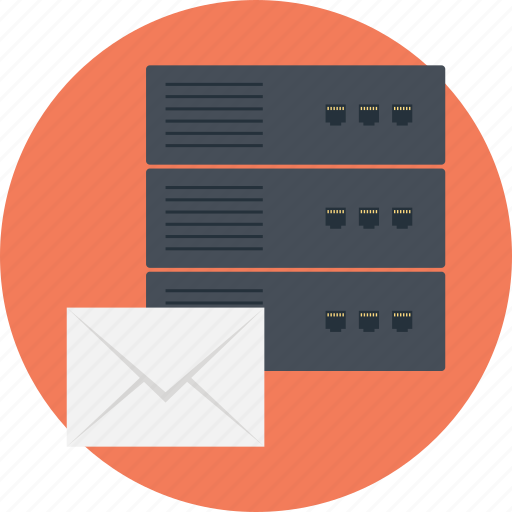 Communication support server, custom email server, email provider, mail server, mail server support icon - Download on Iconfinder