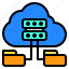 cloud, data, file, hosting, storage 