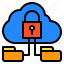 cloud, connection, network, protection, security 