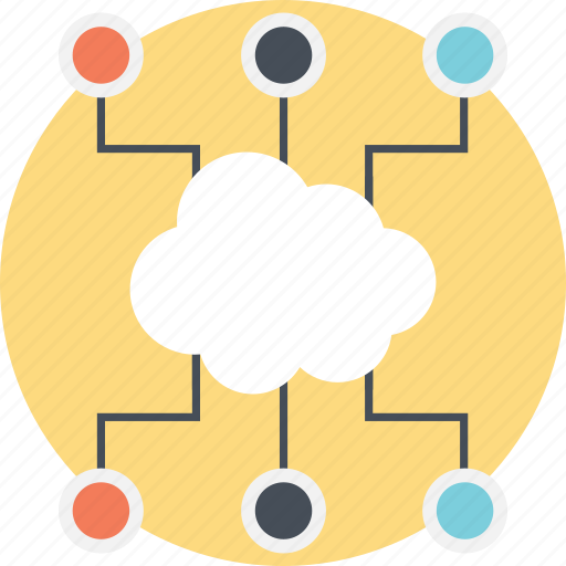 Cloud network distribution, distributed cloud, multiple system sharing, shared cloud network, shared cloud services icon - Download on Iconfinder