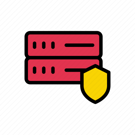 Database, protection, security, server, shield icon - Download on Iconfinder