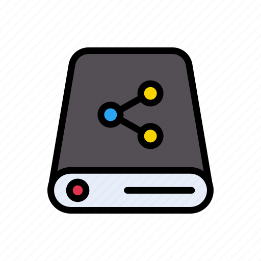 Connection, harddrive, network, sharing, storage icon - Download on Iconfinder