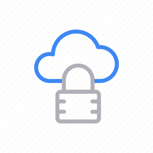 Cloud, database, lock, private, protection icon - Download on Iconfinder