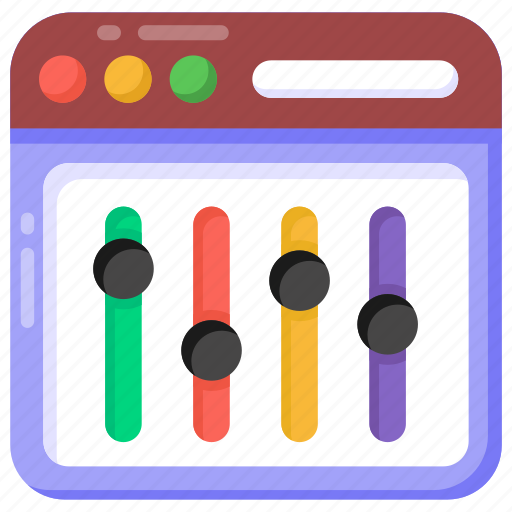 Web parameters, web preferences, web controller, web settings, web panel icon - Download on Iconfinder