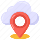 cloud navigation, cloud location, cloud place marker, cloud map, cloud gps 