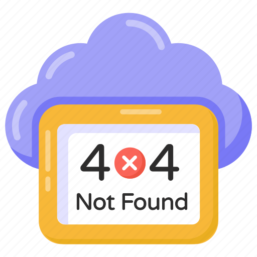 Cloud error, error 404, web error, cloud technology, software error icon - Download on Iconfinder