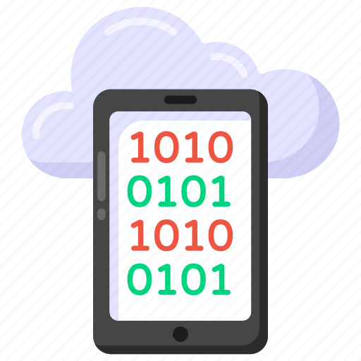 Phone coding, mobile coding, cloud coding, app coding, cloud mobile icon - Download on Iconfinder