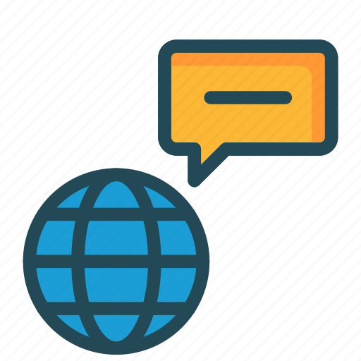 Bubble, chat, message, world icon - Download on Iconfinder