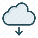 cloud, database, download, storage