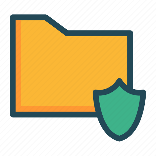 Folder, protection, security, shield icon - Download on Iconfinder