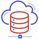 cloud, database, server, storage