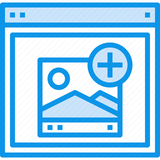 Add, browser, design, interface, page, pic, web icon - Download on Iconfinder