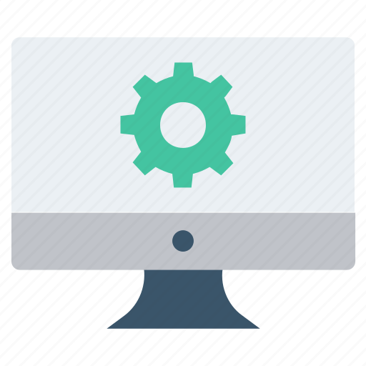 Cogwheel, computer, development, lcd, setting, setup, web icon - Download on Iconfinder