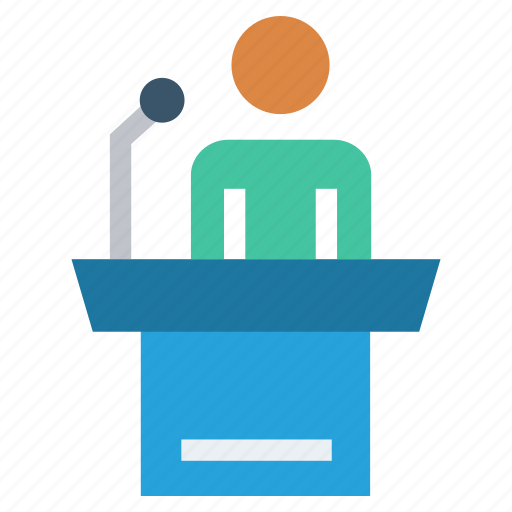 Conference, podium, presentation, speaker, speech, user icon - Download on Iconfinder