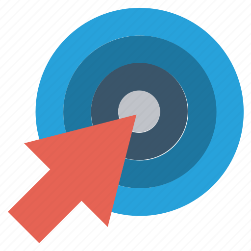 Arrow, commerce, marketing, pay per click, pointer, ppc, target icon - Download on Iconfinder
