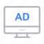 ads, advertisement, internet, online, screen 