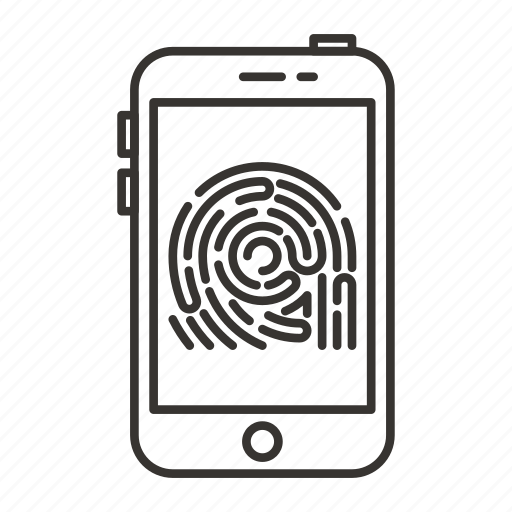 Finger, fingerprint, scan, scanner, security, smartphone icon - Download on Iconfinder