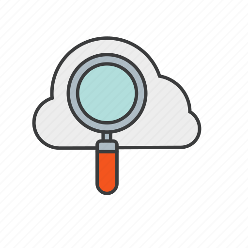 Cloud, magnifier, seo, tool, web icon icon - Download on Iconfinder