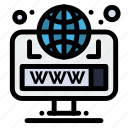 browser, globe, site, web