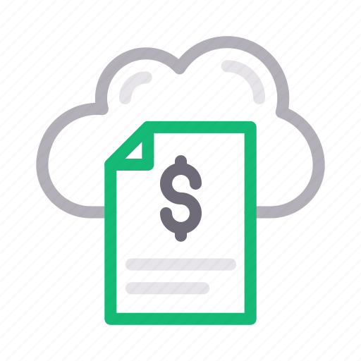 Cloud, invoice, marketing, seo, tax icon - Download on Iconfinder