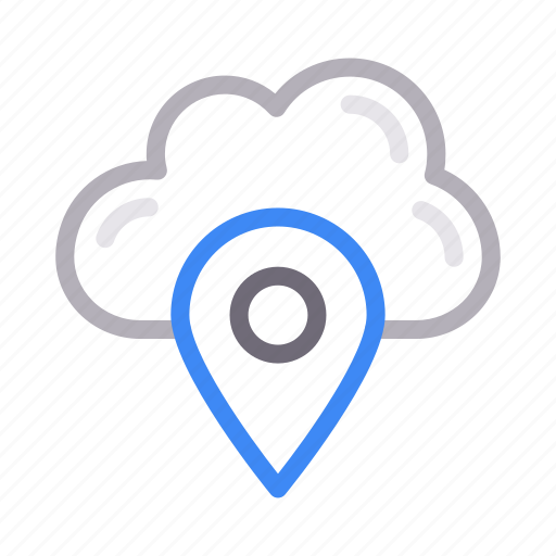 Cloud, location, marker, pin, storage icon - Download on Iconfinder