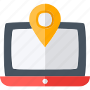 laptop, navigation, web, location 