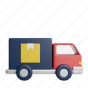 delivery, truck, front