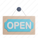 open, front, shop