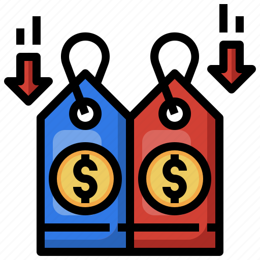 Lowest, price, commerce, shopping, tag, dollar, down icon - Download on Iconfinder