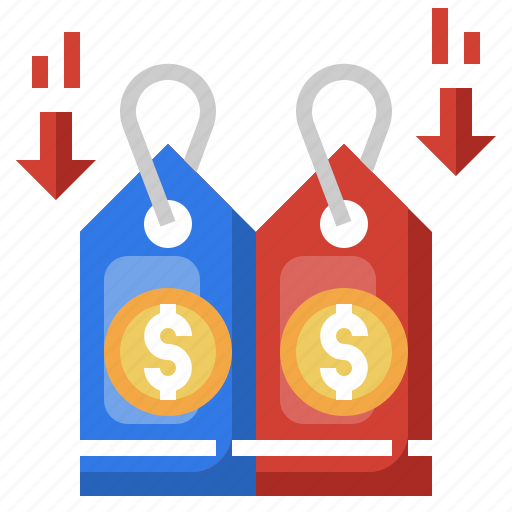 Lowest, price, commerce, shopping, tag, dollar, down icon - Download on Iconfinder