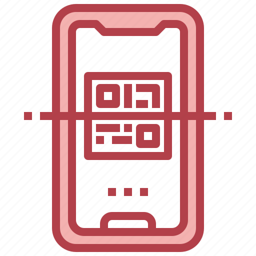 Qr, code, touch, screen, smartphone, electronics, scan icon - Download on Iconfinder