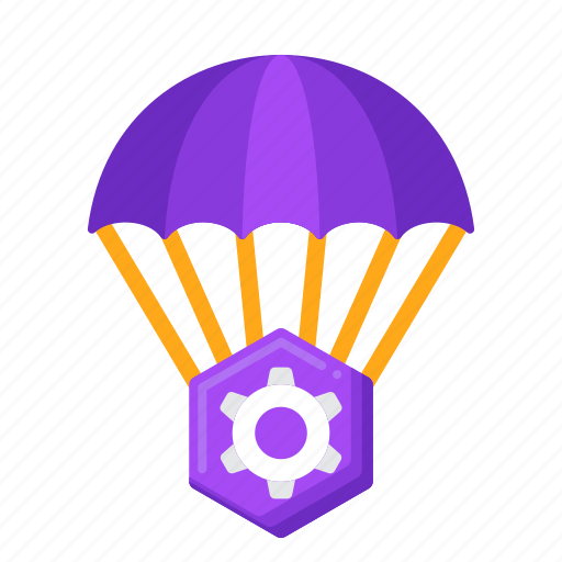 Airdrop, parachute, delivery, package icon - Download on Iconfinder