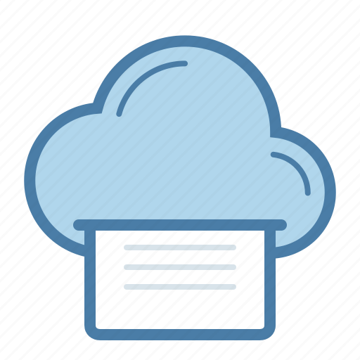 Document, cloud, share icon - Download on Iconfinder