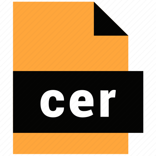 Cer, file, format, website file, website file format icon - Download on Iconfinder