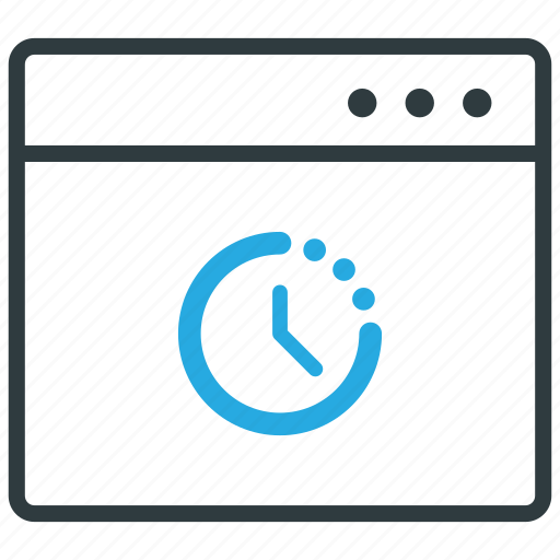 Browser, time, website, clock icon - Download on Iconfinder