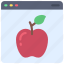 apple, browser, webpage, website, fruit, healthy 